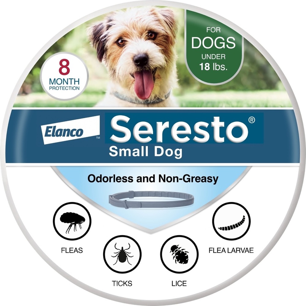 Seresto Flea and Tick Collar 8 Months Protection for Small Dogs - 18lbs